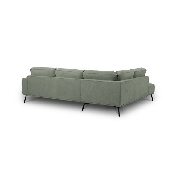 Zelená žinylková rohová pohovka (levý roh/do L) Amsterdam – Scandic-image-3