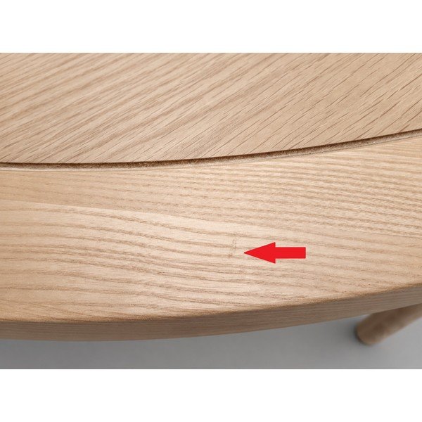 Kulatý jídelní stůl s deskou v dubovém dekoru ø 128 cm Storm - II. jakost – Zuiver-image-3