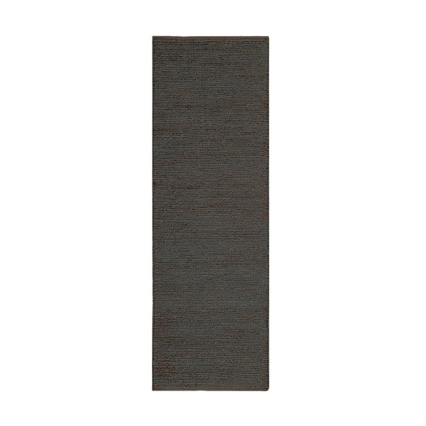 Tmavě šedý ručně tkaný jutový běhoun 66x200 cm Soumak – Asiatic Carpets