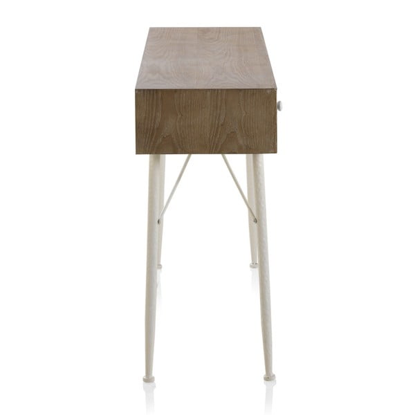 Konzolový stůl s černobílými detaily a třemi šuplíky Geese Rustico Geometric-image-2