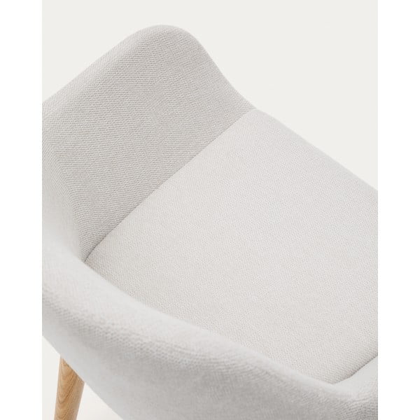 Béžové čalouněné jídelní křeslo Konna – Kave Home-image-1