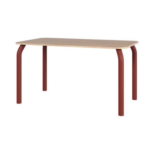 Jídelní stůl s deskou v dubovém dekoru 80x140 cm Meko – noo.ma