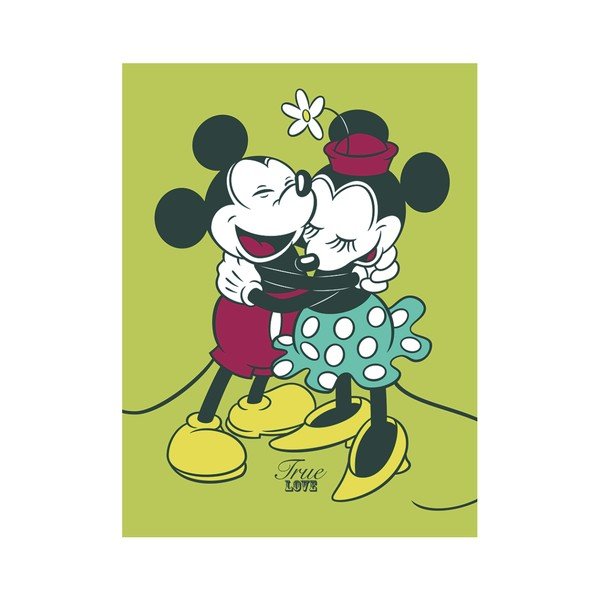 Obraz Pyramid International Mickey & Minnie Mouse True Love, 60 x 80 cm