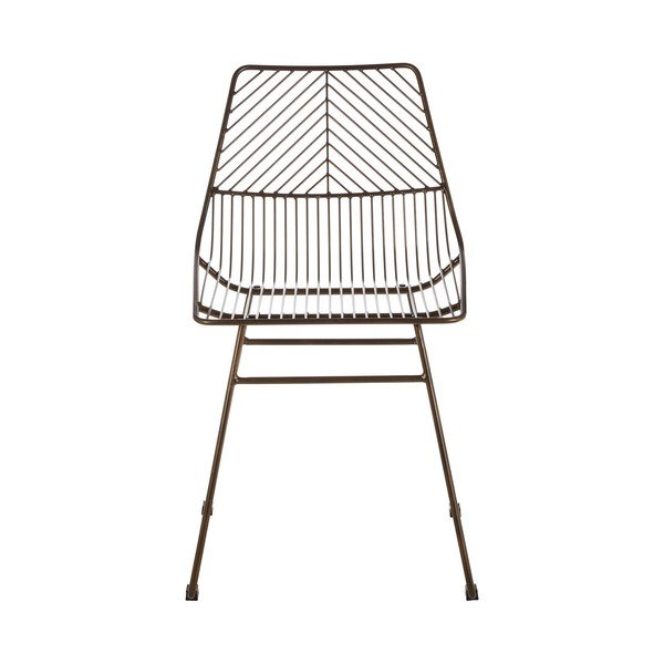 Kovová jídelní židle v bronzové barvě District – Premier Housewares-image-2