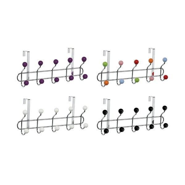 Kovový věšák na dveře ve vínovo-stříbrné barvě 41 cm – Premier Housewares-image-3