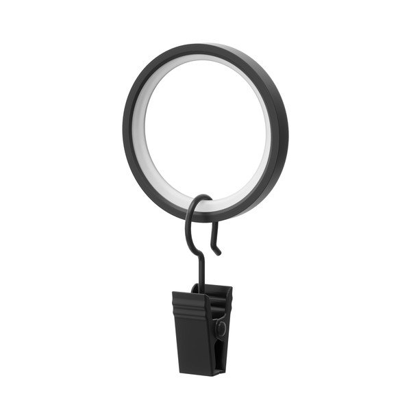 Kroužky na záclony s žabkou v sadě 7 ks Cappa – Umbra-image-2