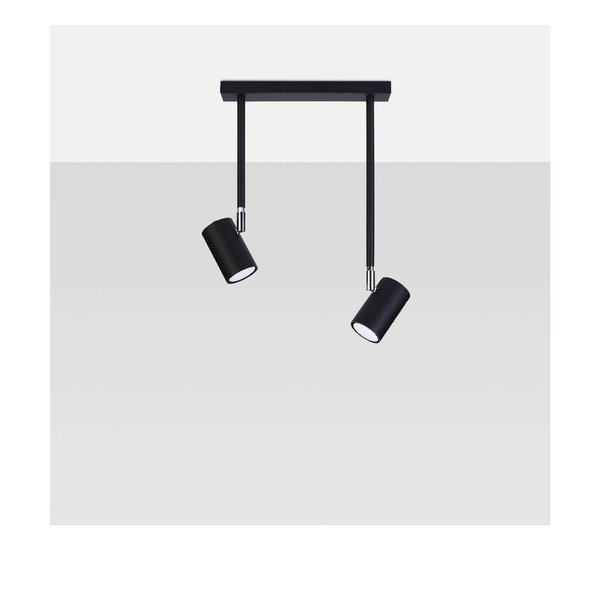 Černé bodové svítidlo 10x30 cm Jones – Sollux-image-4
