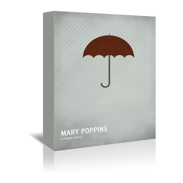 Obraz na plátně Mary Poppins With Text od Christiana Jacksona
