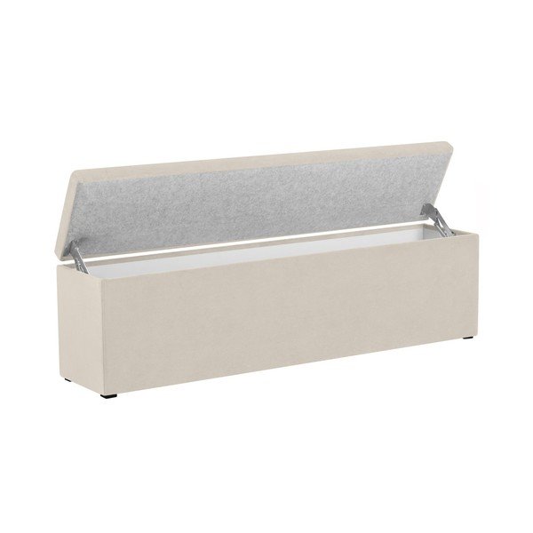 Krémový otoman s úložným prostorem Windsor & Co Sofas Nova, 200 x 47 cm-image-3