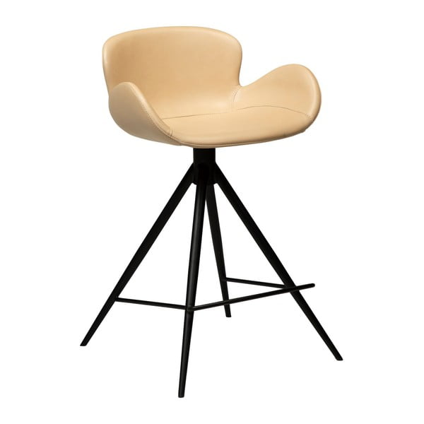 Světle hnědá barová židle z eko kůže DAN–FORM Denmark Gaia, výška 87 cm