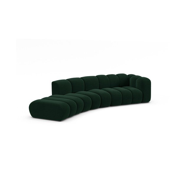 Tmavě zelená rohová pohovka (pravý roh) Lupine – Micadoni Home-image-1