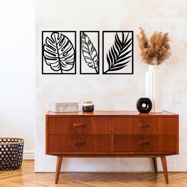 Černá nástěnná dekorace Wallity Scandi-image-1