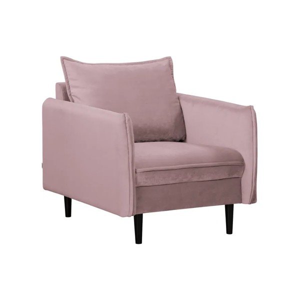 Sametové křeslo v levandulové barvě Juli – Ropez