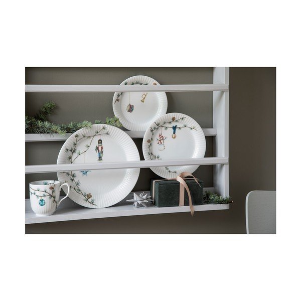 Bílý porcelánový talíř s vánočním motivem ø 22 cm Hammershøi Christmas – Kähler Design-image-4