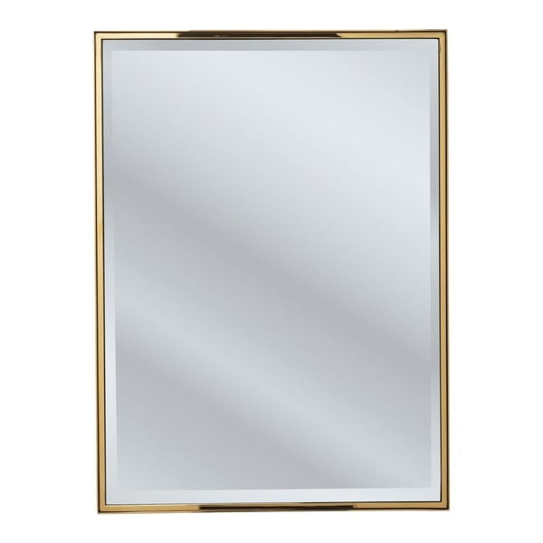 Nástěnné zrcadlo ve zlaté barvě Kare Design Dolly Gold, 75 x 55 cm