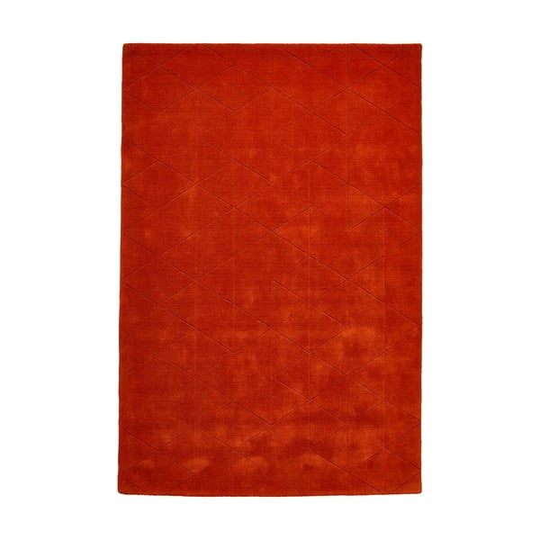 Terakotově červený vlněný koberec Think Rugs Kasbah, 120 x 170 cm