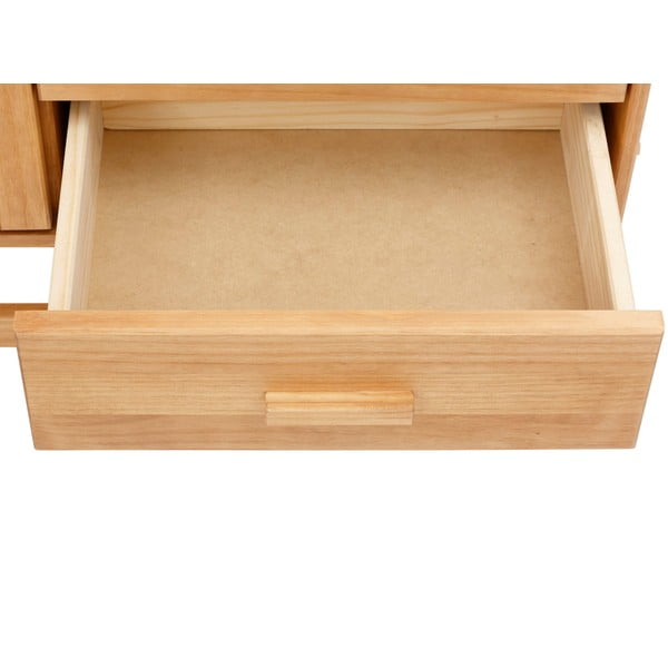 Komoda z borovicového dřeva s ratanovými dvířky Støraa Jolene, šířka 90 cm-image-4