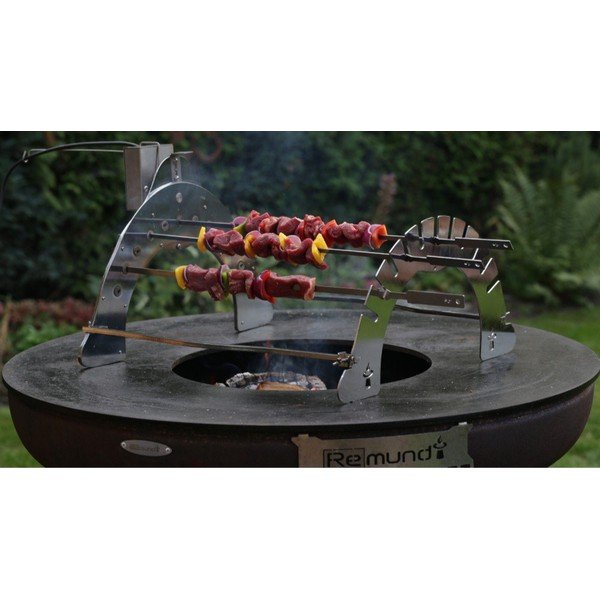 Grilovací stojan z pochromované oceli Rotisserie Set – Remundi-image-4