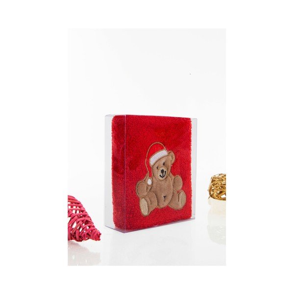 Osuška Christmas Teddy Red, 30 x 50 cm-image-2