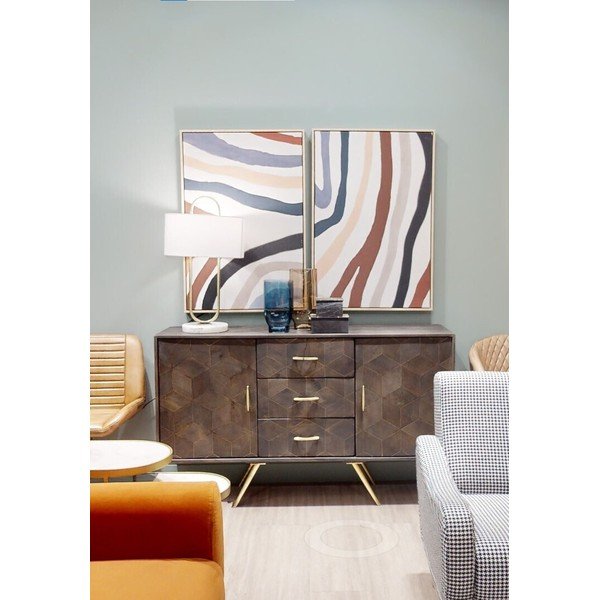 Obrazy v sadě 2 ks s rámem/na plátně 63x93 cm Astratto – Premier Housewares-image-2