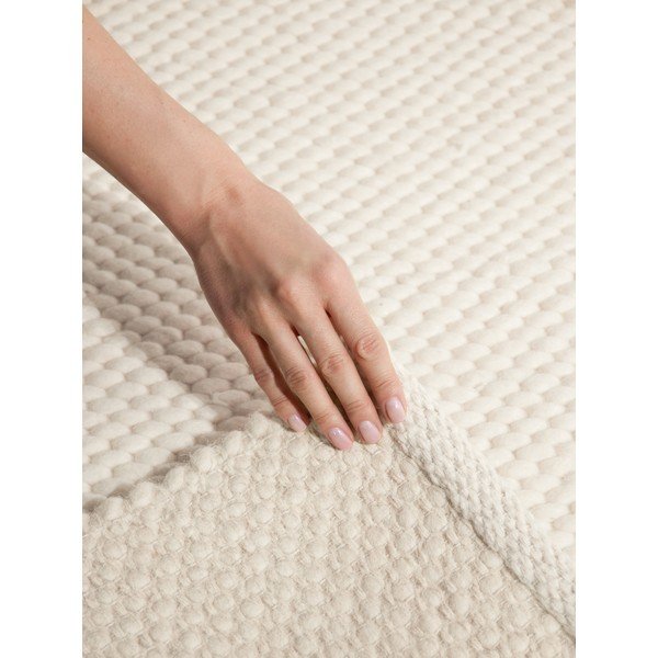 Krémový ručně tkaný vlněný koberec 200x290 cm Lyon Beans – Elle Decoration-image-4