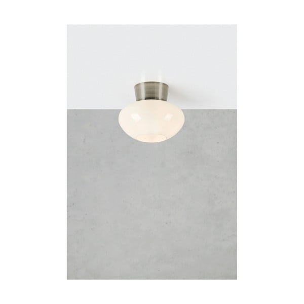 Bílé/ve stříbrné barvě stropní svítidlo se skleněným stínidlem Malaga – Markslöjd-image-1