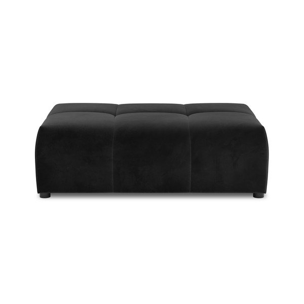 Černý sametový modul pohovky Rome Velvet - Cosmopolitan Design-image-2