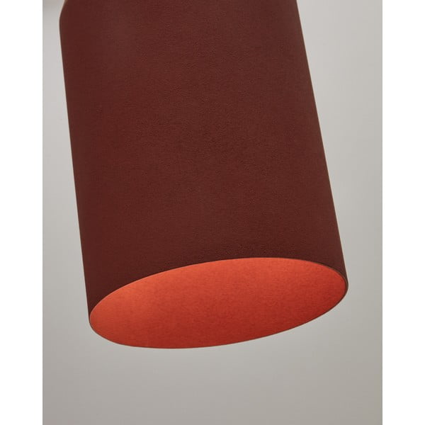 Závěsné svítidlo v terakotové barvě s kovovým stínidlem ø 15 cm Peralta – Kave Home-image-4