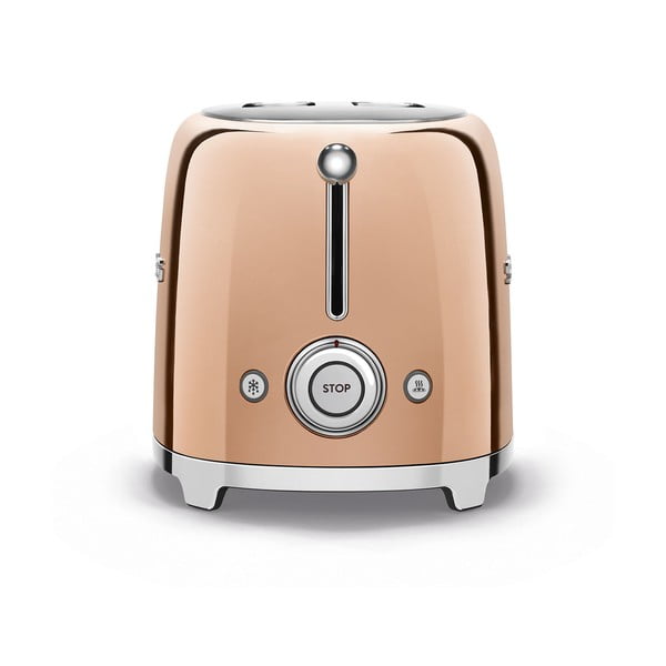 Topinkovač v růžovozlaté barvě 50's Retro Style - SMEG-image-4