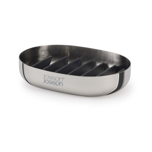 Mýdlenka z nerezové oceli v leskle stříbrné barvě EasyStore Luxe – Joseph Joseph