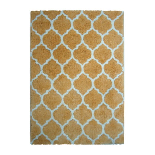 Ručně vyrobený koberec Kayoom Smooth Gelb, 160 x 230 cm
