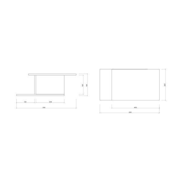 Závěsný/s poličkami noční stolek v dekoru dubu v přírodní barvě Tann – noo.ma-image-2