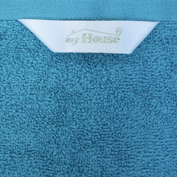 Modrý bavlněný ručník 50x100 cm Darwin – My House-image-3