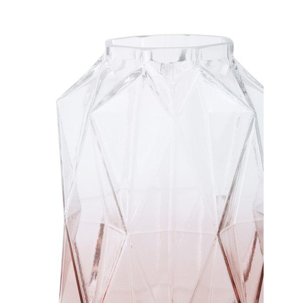 Růžová skleněná váza (výška 28 cm) Brice – Premier Housewares-image-2