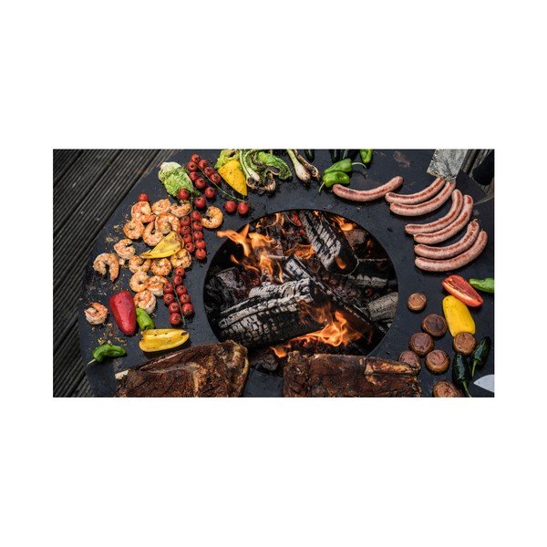 Gril na dřevěné uhlí ø 102 cm Nero L – Remundi-image-3