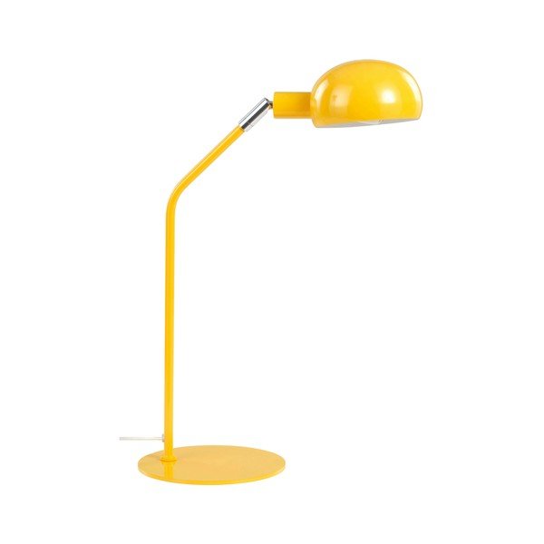 Žlutá ocelová stolní lampa s ohybatelnou konstrukcí (výška 59 cm) Lincon – Jotex-image-3