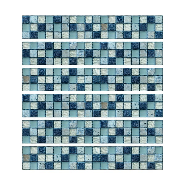 Samolepky v sadě na kachličky 6 ks 30x5 cm Artemis – Ambiance-image-2