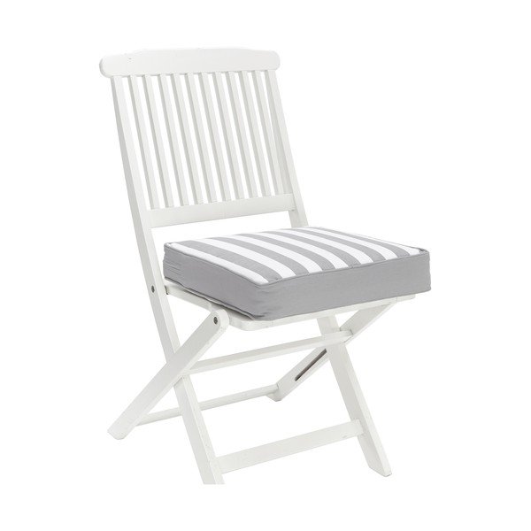 Bílo-šedý bavlněný podsedák Westwing Collection Timon, 40 x 40 cm-image-3