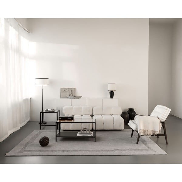 Šedý vlněný koberec 200x300 cm Morphic Rocca – Agnella-image-4