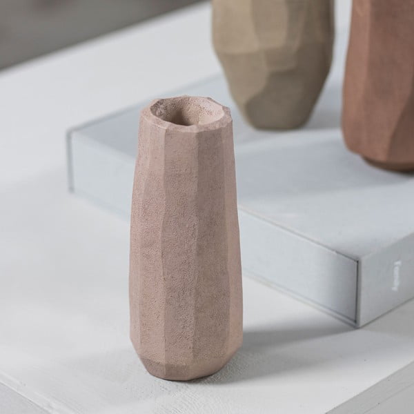 Růžová váza z polyresinu (výška 15,5 cm) Nuki – Mette Ditmer Denmark-image-1