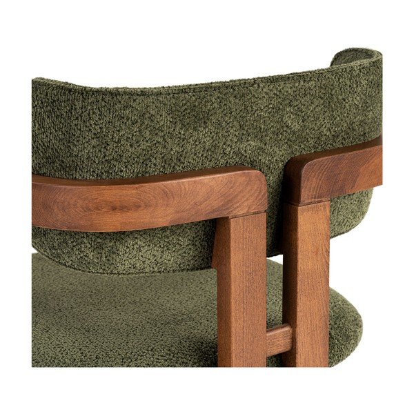 Tmavě zelené jídelní křeslo s područkami Toscana – Kalune Design-image-4