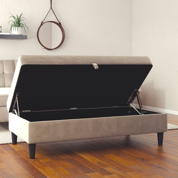 Šedá sametová podnožka Hartford – Støraa-image-1