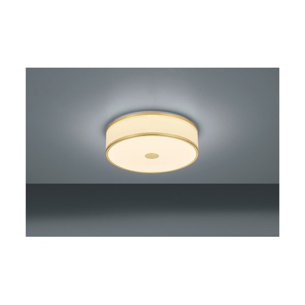 Stropní LED svítidlo Trio Agento ve zlaté barvě, ø 40 cm-image-1