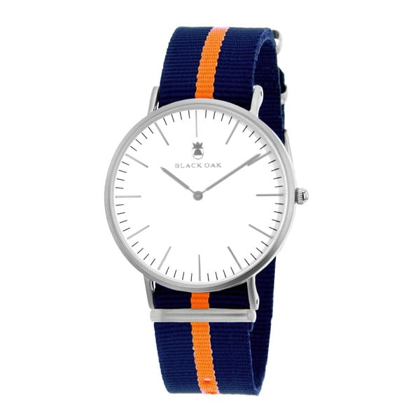 Modrooranžové pánské hodinky hodinky Black Oak Stripe