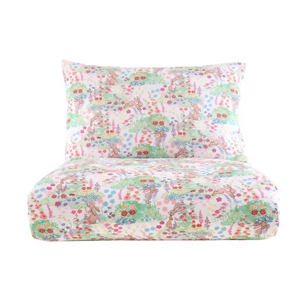 3dílné bavlněné dětské povlečení na dvoulůžko 200x200 cm Meadow Bunnies – Belle & Boo