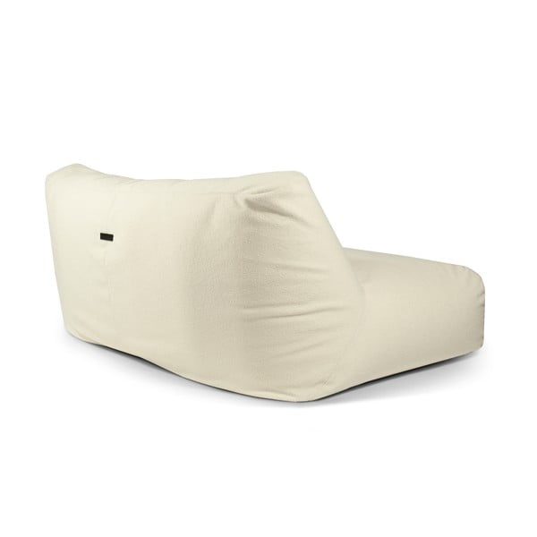 Krémový sedací vak z textilie bouclé Sofa Tube 190 – SLOWDOWN-image-3