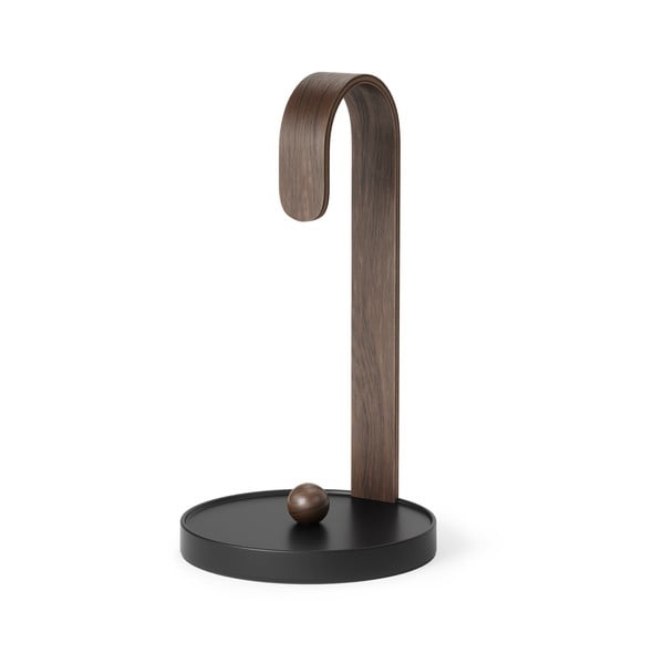 Černý dřevěný stojan na papírové utěrky ø 17 cm Bellwood – Umbra