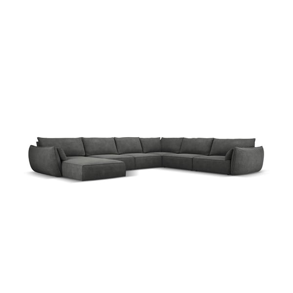 Šedá rohová pohovka (pravý roh) Vanda – Mazzini Sofas-image-2