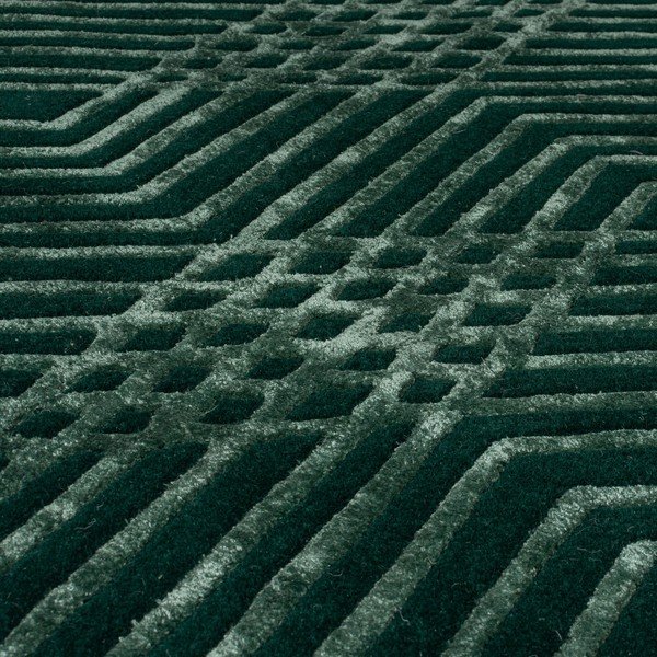 Zelený vlněný koberec Flair Rugs Diamonds, 160 x 230 cm-image-2