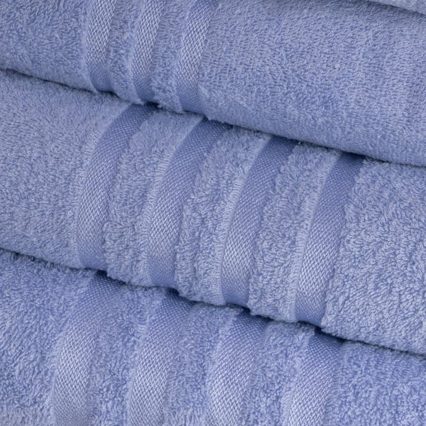Modrý froté bavlněný ručník 30x50 cm Simple – Casa Selección-image-1